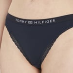 Tommy Hilfiger Trosor Tonal Logo Lace Briefs Marin X-Small Dam