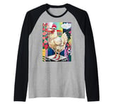 Chicken Lady Glamorous Hen Crazy Chicken in High Heels Raglan Baseball Tee