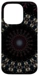 iPhone 14 Pro Dark Fantasy Mandala Pattern Dusty Pink And Blue Case