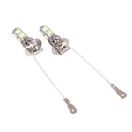 9SMD dimljus, 2x H3 5050 vit 9 SMD LED Xenon DC12V Auto Bil