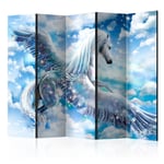 Paravent 5 Volets "Pegasus Blue" 172x225cm