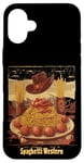 iPhone 16 Plus Western Spaghetti Meatballs Cowboy Fun Pasta Adventure Art Case