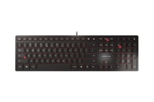 CHERRY KC 6000 SLIM - tastatur - sort - Tysk layout