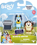 Bluey - School Friends Bluey & Winton Figures 2 Pack - Brand New