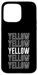 Coque pour iPhone 15 Pro Max Jaune