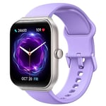 TOOBUR Montre Connectée Femme avec Alexa et Podometre,1,95" Smartwatch Motre Sport avec 100 Sports,Repondre Appel et Cardiofrequencemetre,Étanche IP68 Natation,Compatible avec iOS et Android Lilas