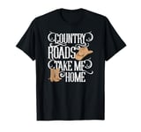 Country Roads Take Me Home Cute Music Lyrics T-Shirt