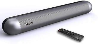 Soundbar, 50W Compact Sound Bars for TV, PC Soundbar with Built-in DSP, Music/Moive/Dialogue Modes, Bluetooth 5.0, Optical/AUX/Coaxial/USB Connection