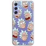 ERT GROUP Coque de téléphone Portable pour Samsung A34 5G Original et sous Licence Officielle Rick and Morty Motif Rick & Morty 015 adapté à la Forme du téléphone Portable, partiel imprimé