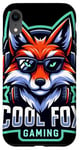 Coque pour iPhone XR Cool Fox Gaming Renard Casque Lunettes