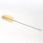 Chinchilla® Brosse à biberon avec tête en Coton et œillet en métal - Brosse de Nettoyage fabriquée en Allemagne - Nettoyage sans Rayures, Rapide et sans Effort des Bouteilles d'eau de Tous Types