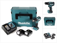 Makita Ddf 485 Rgj 18 V Li-ion Perceuse Visseuse Sans Fil Brushless 13 Mm + Coffret Makpac + 2 X Batteries 6,0 Ah + Chargeur