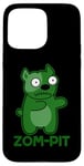 Coque pour iPhone 15 Pro Max Zom Pit Funny Zombie Pitbull Jeu de mots