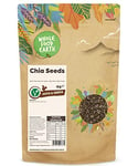 Wholefood Earth Chia Seeds 1 kg | GMO Free | Natural | High Fibre | High Protein