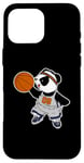 iPhone 16 Pro Max Basketball Panda Bear Slam Dunk Funny Kids Sports Exercise Case