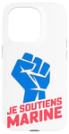 Coque pour iPhone 15 Pro tous pour marine soutien à marine le pen