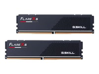 G.Skill Flare X5 - Ddr5 - Sats - 48 Gb: 2 X 24 Gb - Dimm 288-Pin Låg - 6000 Mhz / Pc5-48000 - Cl40 - 1.35 V - Ej Buffrad - On-Die Ecc - Mattsvart