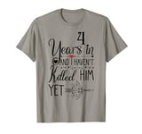 4th Wedding Anniversary Gift for Her 4 Years of Marriage T-Shirt