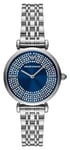 Emporio Armani AR11627 Women's (32mm) Blue Crystal-Set Dial Watch