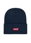 Levi's Unisex Kid's LAN CORE Batwing Beanie Hat, Dress Blues, One Size