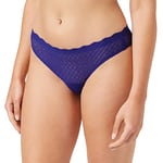 sloggi Women's Zero Feel Lace Brazil Panty Briefs, Blue Inc, L