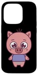 Coque pour iPhone 14 Pro Cute Piglet - Baby Pig - Classic