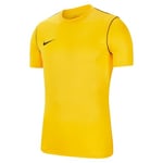 Nike Park20 Top SS T-Shirt Mixte enfant, Tour Yellow/Black/(Black), FR : M (Taille Fabricant : M)