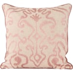 Putetrekk - Rosa Broderi - Beige/Dusty pink  50x50