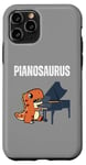 Coque pour iPhone 11 Pro Dinosaure drôle + piano = pianosaure