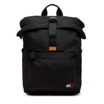 Ryggsäck Tommy Jeans Tjm Essential Rolltop Backpack AM0AM12414 Svart