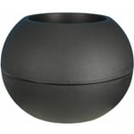 Pot Riviera Noir Plastique Rond Ballon ø 50 cm