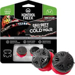 Call Of Duty: Black Ops Cold War Performance Thumbsticks Pour Xbox One Et Xbox Series X | 2 À Grand Hauteur, Convexe| Noir/Rouge.