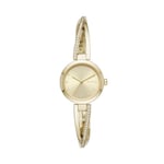 DkNY Montre pour Femme Crosswalk, Mouvement à Trois Aiguilles, Boîtier en Acier Inoxydable Doré de 26 mm avec Bracelet en Acier Inoxydable, NY2830