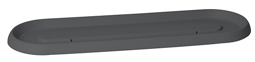 EDA - Soucoupe Plateau pour Jardinière Basse Osaka - 69,1 x 22 x H.2,9 cm - Gris Anthracite