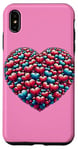 iPhone XS Max Cute Heart with Flowers and Hearts for Valentine's Day Case