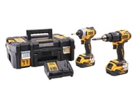 Dewalt DCK2062P2 18v Brushless DCD709 Combi Drill DCF809 Impact Driver 2 x 5.0ah