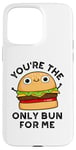 Coque pour iPhone 15 Pro Max Tu es le seul pain pour moi, jeu de mots amusant à hamburger