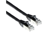 Act Black 0.5 Meter Sftp Cat6a Patch Cable Snagless With Rj45 Connectors. Cat6a S/Ftp Snagless Bk 0.50M (Fb6900)