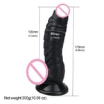 AUCUNE Sextoy,Dragon Scale grand gode pour les femmes avec des perles de pénis sangle Friction sur godes Gay - Type Black dildo #B