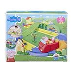 Peppa Pig Le circuit en ville de Peppa avec route modulable, inclut véhicule et 1 figurine, +35 sons, a partir de 3 ans - Neuf