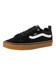 Vans Homme Filmore Basket, Garçon, Suede Canvas Black Gum, 48 EU