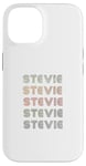 Coque pour iPhone 14 T-shirt Love Heart Stevie Style grunge/vintage noir Stevie