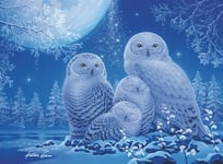 Ravensburger - Puzzle Adulte - Puzzle 500 pièces Phosphorescent - Glow in The Dark - Chouettes au Clair de Lune - Adultes et Enfants à partir de 10 Ans - Puzzle de qualité supérieure - 16595