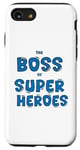 Coque pour iPhone SE (2020) / 7 / 8 The Boss of Super Heroes : fête d'Halloween, événement scolaire amusant