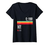 Womens Vintage 80s video cassette tape Retro V-Neck T-Shirt