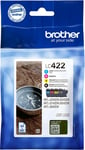 Brother LC422XL bläckpatron värdeförpackning (svart+multifärg)