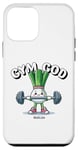 Coque pour iPhone 12 mini Gym God Drôle Poireau Fitness Entraînement Femmes Hommes Entraînement