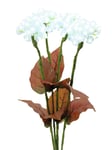 EUROPALMS Hydrangea, white, with flowers, 100 LEDs, Europalms Hortensia, vit, med blommor, 100 lysdioder