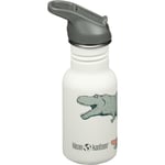 Klean Kanteen Kid Classic Narrow Flip vattenflaska 355 ml, dino skate