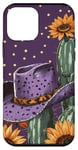 Coque pour iPhone 12 mini Violet Pop Art Pois Western Boho Léopard Tournesols